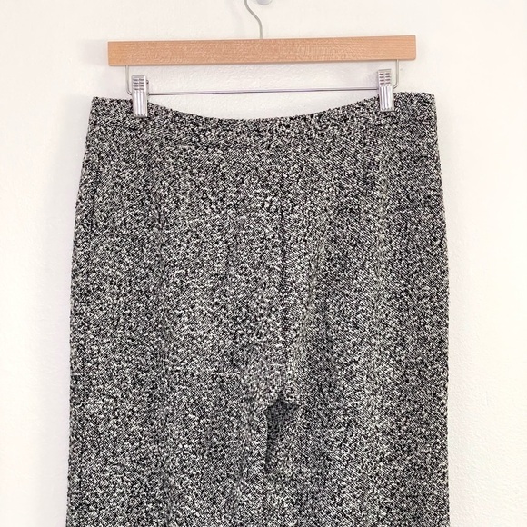Agnona Italy Alpaca Wool Textured Trouser Pant Black White IT 46 US 10 Medium - Picture 5 of 13